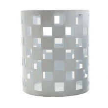 (Style 1 White) Wire Cage Shade Modern Barel Style Ceiling Light