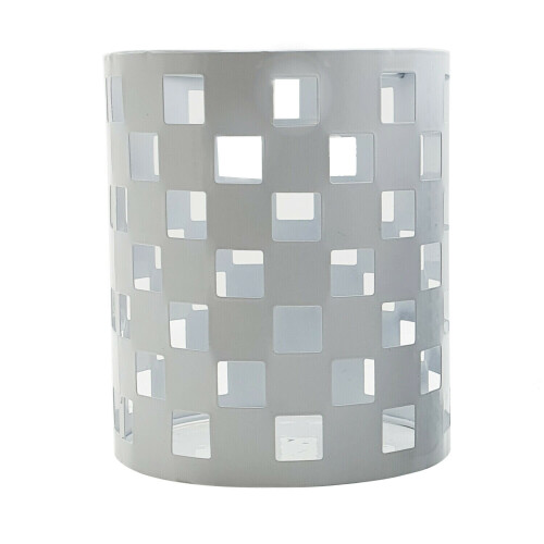 (Style 1 White) Wire Cage Shade Modern Barel Style Ceiling Light