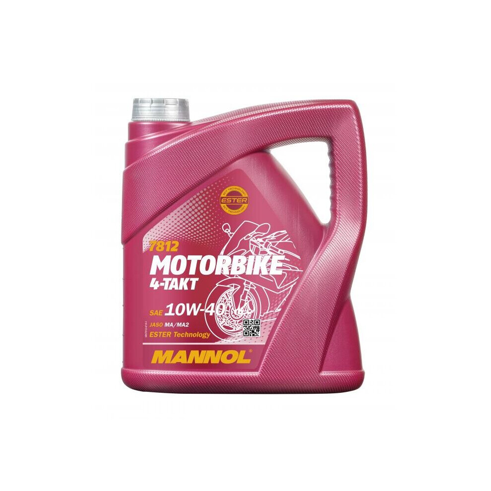 4L MANNOL Motorbike 4-Stroke Engine Oil 10W-40 API SL JASO MA/MA2