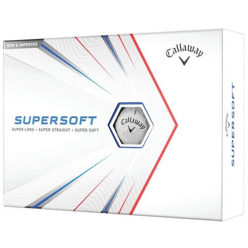 Callaway CALLAWAY SUPERSOFT WHITE GOLF BALLS / DOZEN / NEW FOR 2021