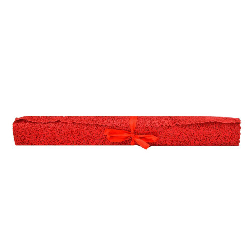 Red Mesh Place Mats Washable Christmas Table Mat Table Runner 1