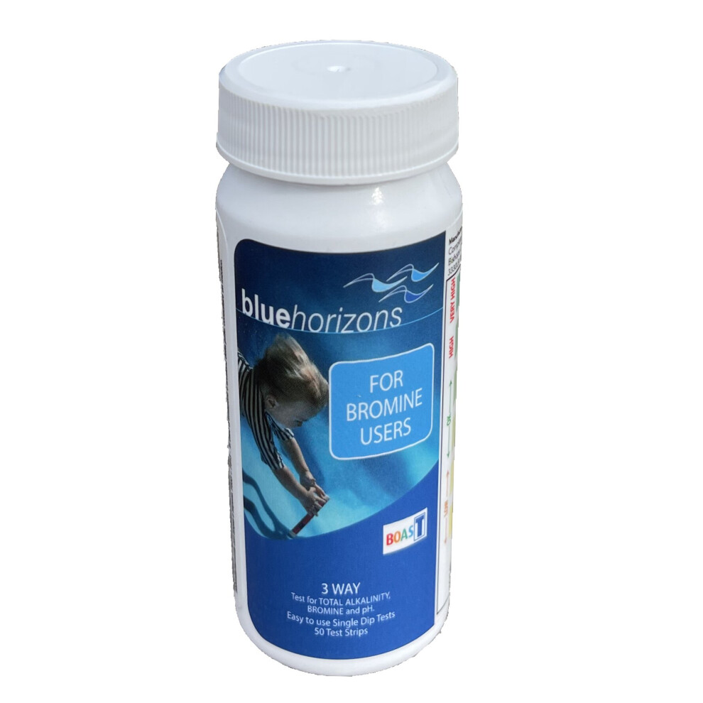 Blue horizons 3 Way Bromine Test Strips for hot tub and swimming pool