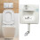 Concealed Toilet Cistern Front Access Chrome Eco Dual Flush 6L/3L 1