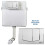 Concealed Toilet Cistern Front Access Chrome Eco Dual Flush 6L/3L 2