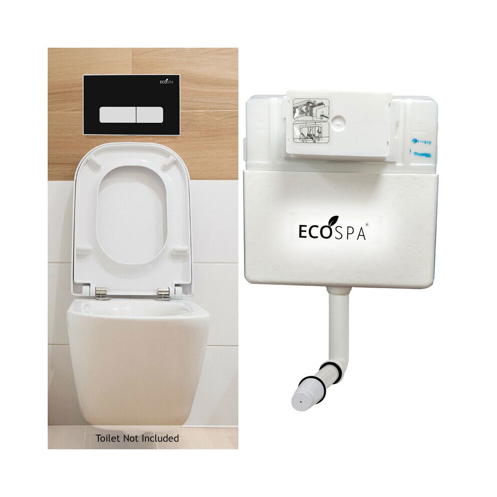 Concealed Toilet Cistern Front Access Black Eco Dual Flush 6L/3L 730669468780
