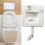 Concealed Toilet Cistern Front Access White Eco Dual Flush 6L/3L 1