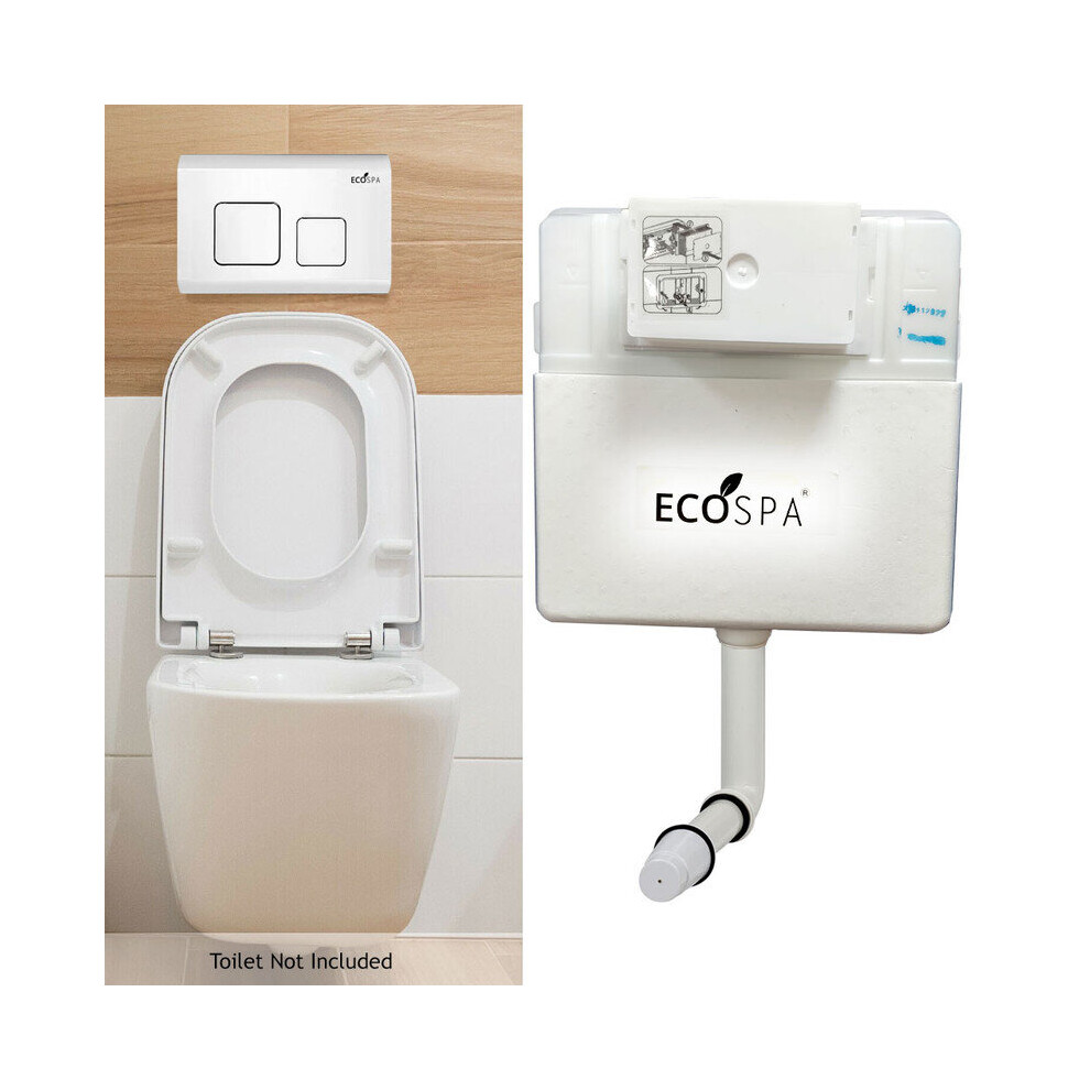 Concealed Toilet Cistern Front Access White Eco Dual Flush 6L/3L 730669464133