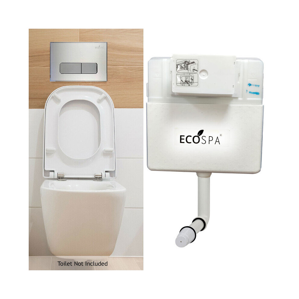 Concealed Toilet Cistern Front Access Silver Eco Dual Flush 6L/3L 730669468735
