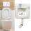 Concealed Toilet Cistern Front Access White Eco Dual Flush 6L/3L 1