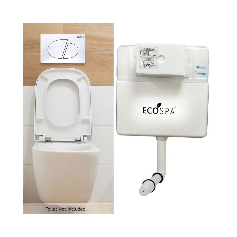 Concealed Toilet Cistern Front Access White Eco Dual Flush 6L/3L 730669466779