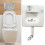 Concealed Toilet Cistern Front Access Satin Eco Dual Flush 6L/3L 1