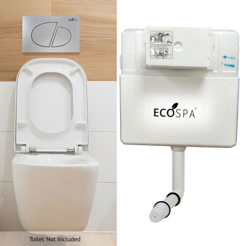 Concealed Toilet Cistern Front Access Satin Eco Dual Flush 6L/3L
