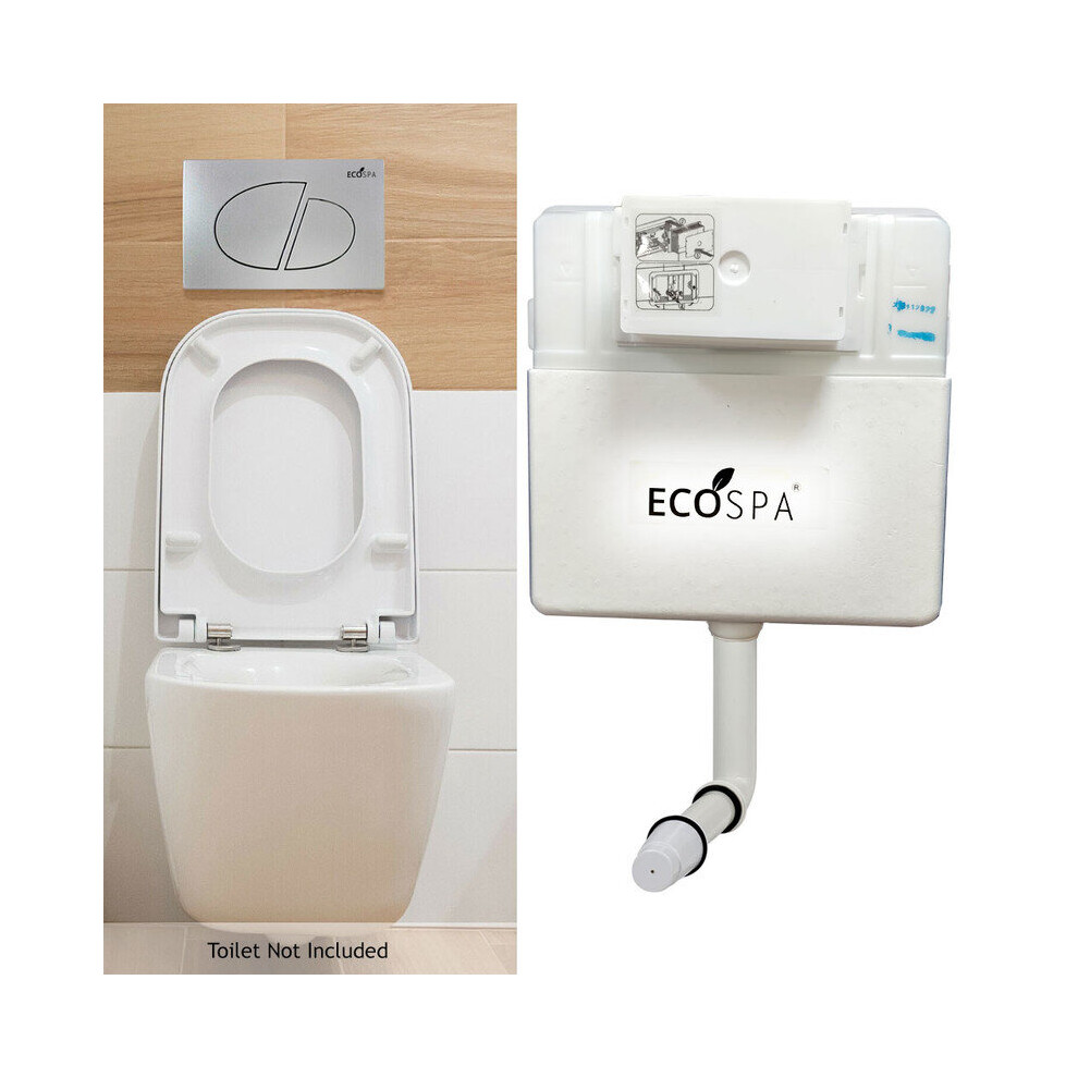 Concealed Toilet Cistern Front Access Satin Eco Dual Flush 6L/3L 730669466748