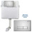 Concealed Toilet Cistern Front Access Chrome Eco Dual Flush 6L/3L 2