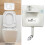 Concealed Toilet Cistern Front Access White Eco Dual Flush 6L/3L 1