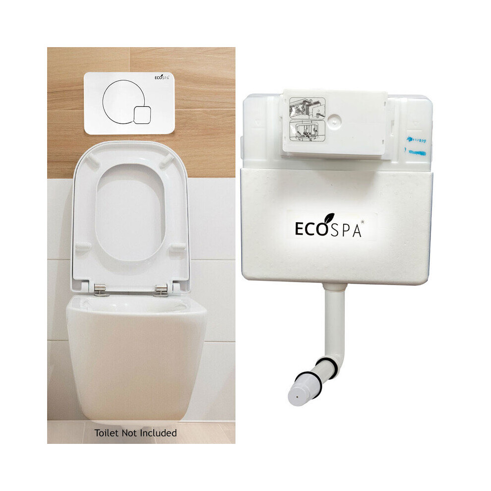 Concealed Toilet Cistern Front Access White Eco Dual Flush 6L/3L 730669466809