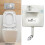 Concealed Toilet Cistern Front Access Chrome Eco Dual Flush 6L/3L 1