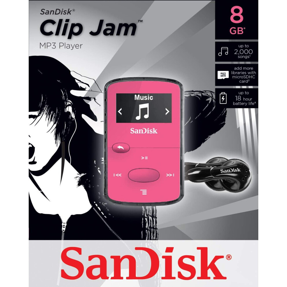 sandisk-clip-jam-8gb-mp3-player---pink