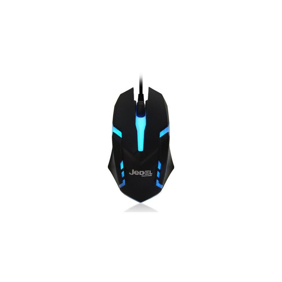Photos - Mouse Jedel M66 Wired Optical Gaming  1000 Dpi Usb Black 7 Led M66 