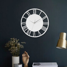 30CM Large Roman Numerals Open Round Wall Clock