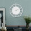 Living And Home 30CM Large Roman Numerals Open Round Wall Clock 3