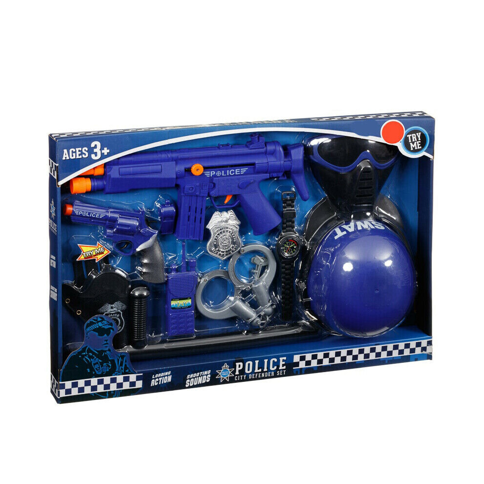 Children Role Play Police Kids Helmet toys Accessories Police 12 Pcs