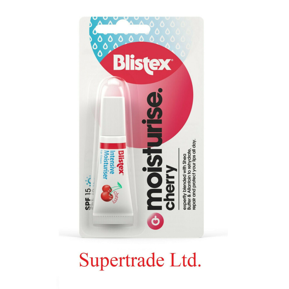 Blistex Intensive Moisturiser Cream Cherry SPF 15 All Around Lip Daily Care 6ml