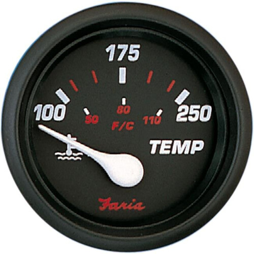 Faria Beede Instruments 14604 2 in. Professional Red Water Temp
