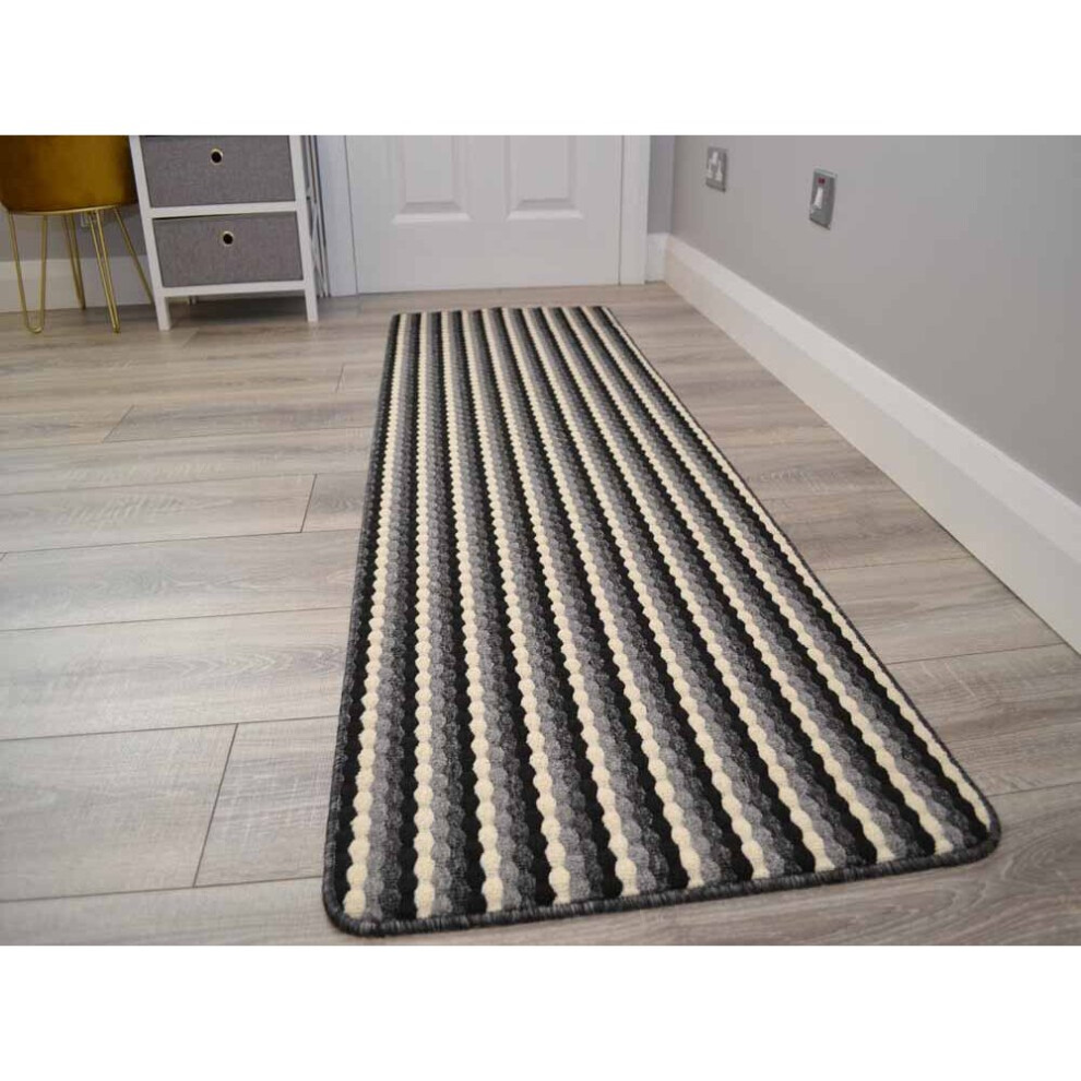 (57cm x 180cm) Large Grey Kitchen Long Hall Runner Rugs Mats