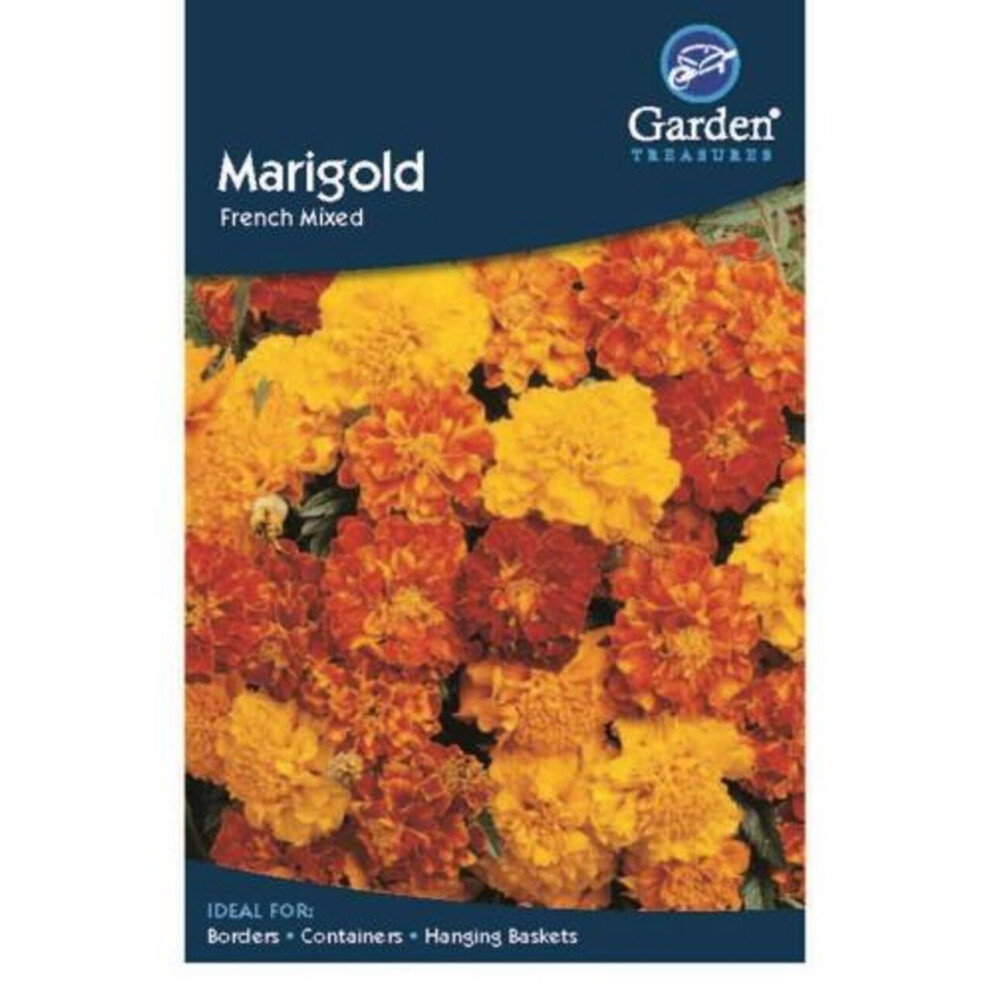 Marigold French Mixed Flower Seeds Garden Treasure 100 Seeds