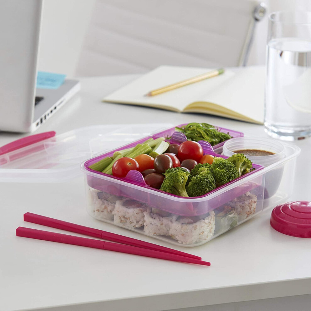 Sistema Bento To Go Lunch Box Yoghurt Fruit Pot 1.25 L Assorted Colours