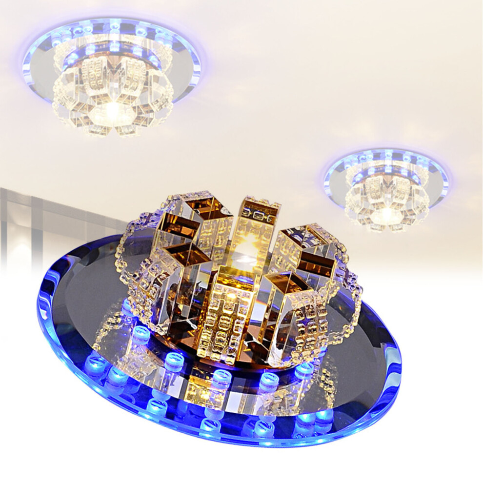Ceiling Light LED Chandelier Crystal Fixture Lamp Pendant Living Room