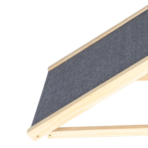 100*40CM Freestanding Dog Ramp Adjustable Heights Non-Slip Carpet Dog Stair Ramp