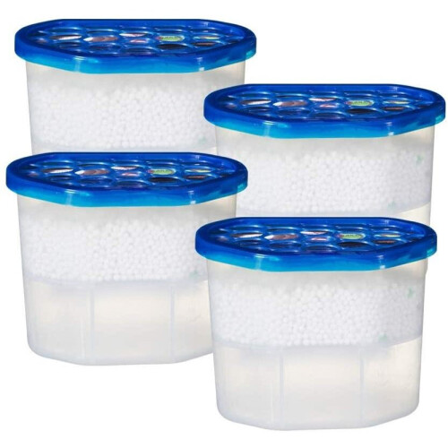 4 Pack Interior Dehumidifier Helps Prevent Damp, Mildew, Mould & Condensation