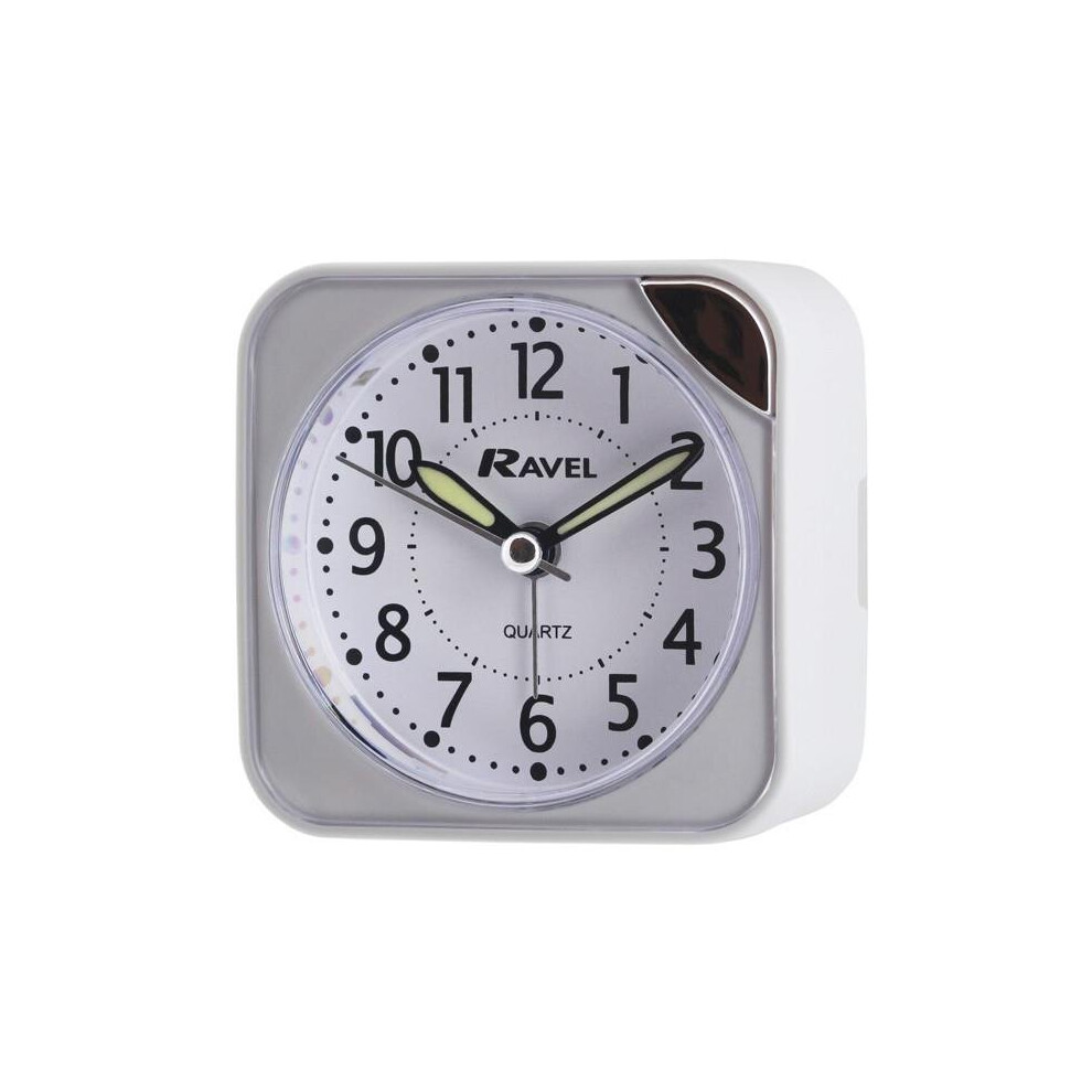 Ravel Square Quartz Silent Beep Alarm Clock