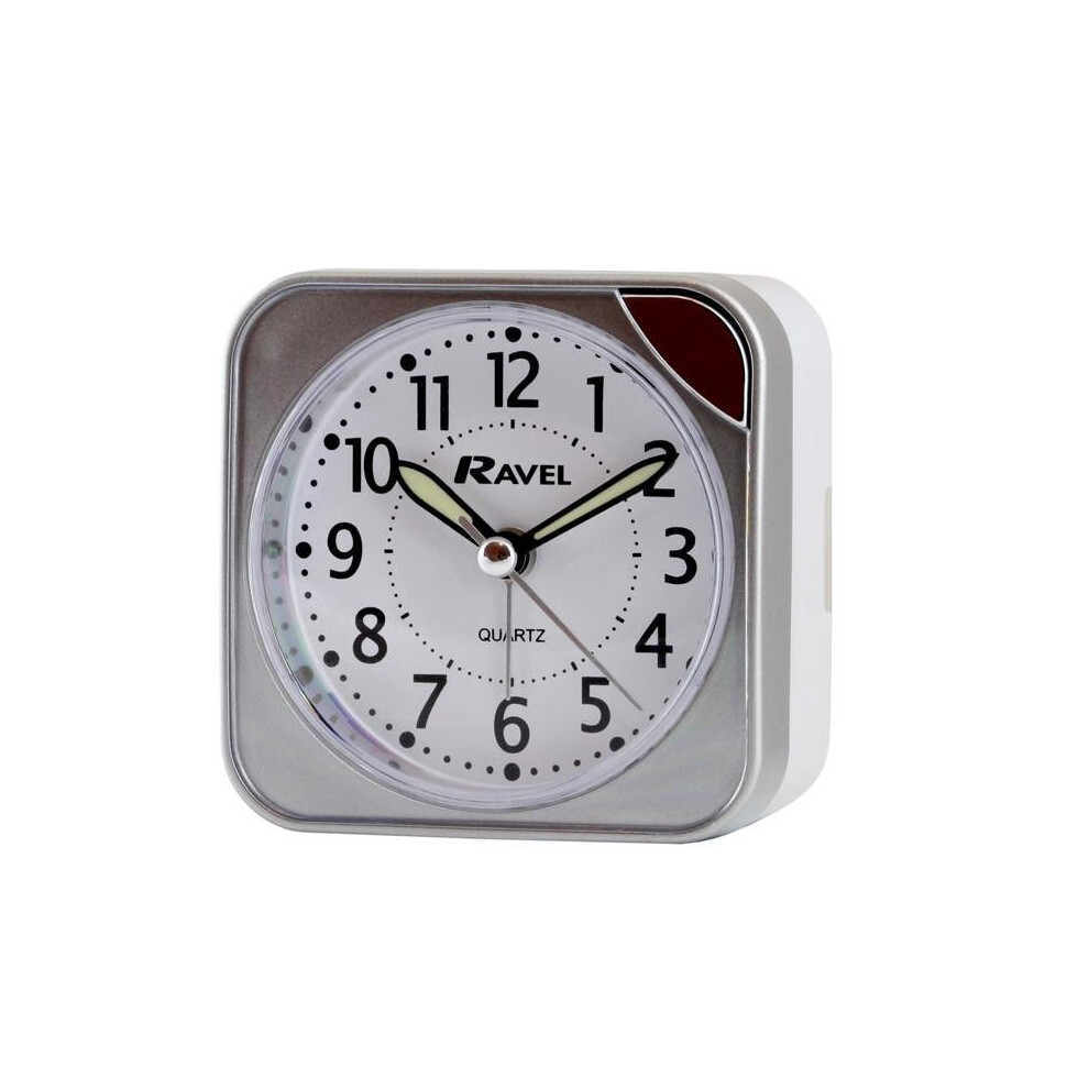 RC001.2 RAVEL SQUARE A/CLOCK SILVER