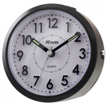 RC029.3 RAVEL ROUND TILT A/CLOCK BLACK