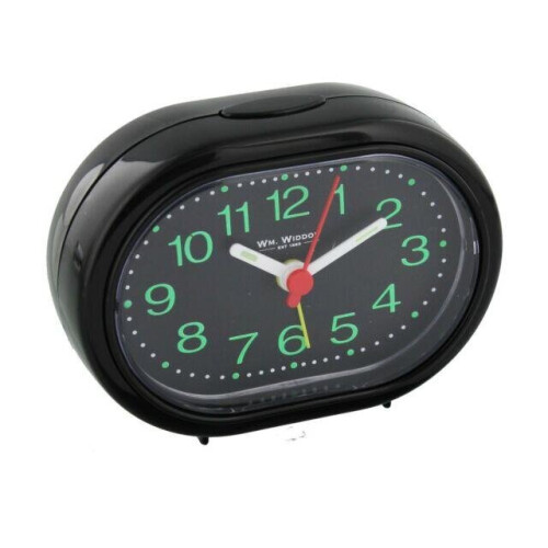 WIDDOP and Co. Widdop Alarm Clock Oval Beep Function Black