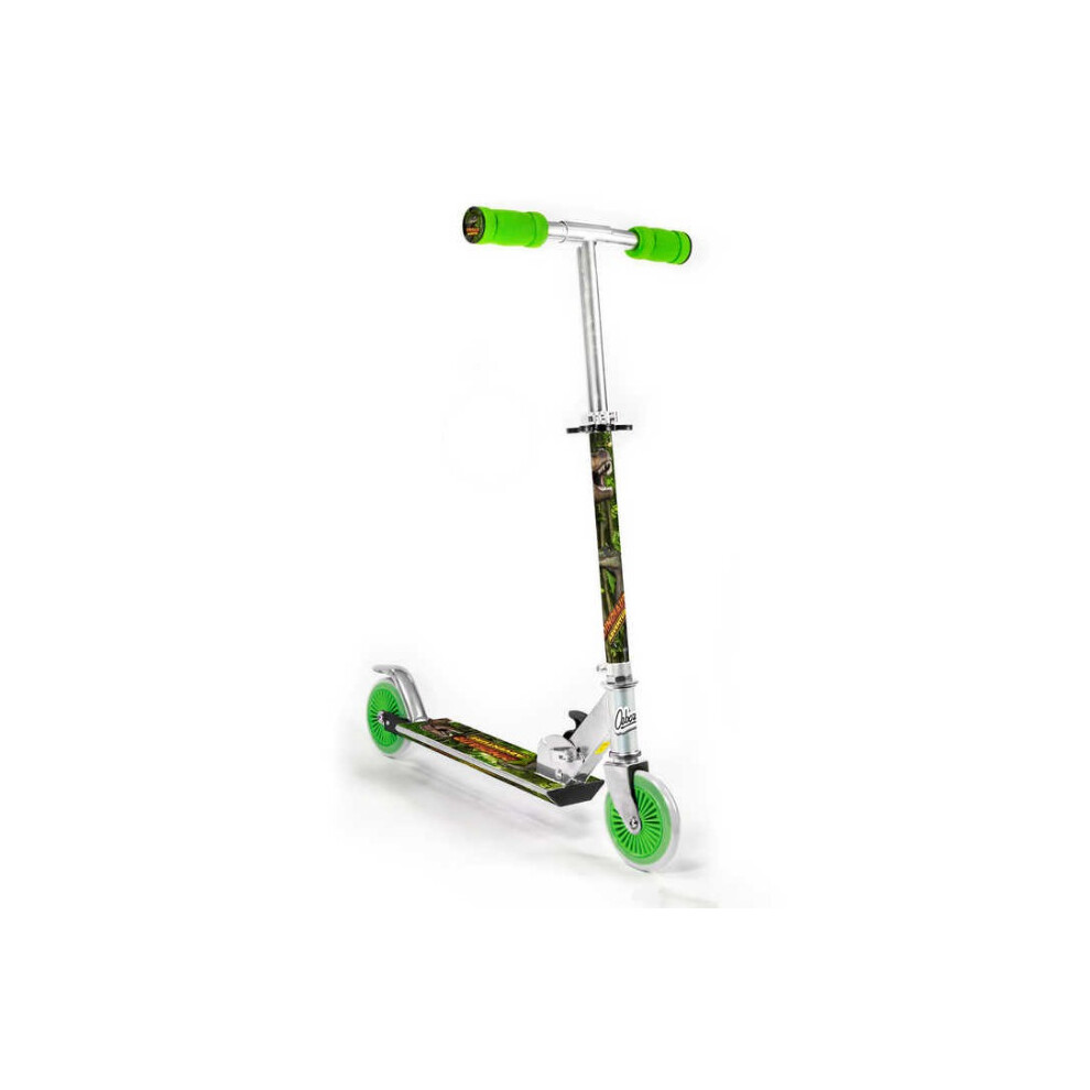 Ozbozz Trottinette pliable poussée Dinosaure vert Garçons et Filles Jouet Enfant Cadeau