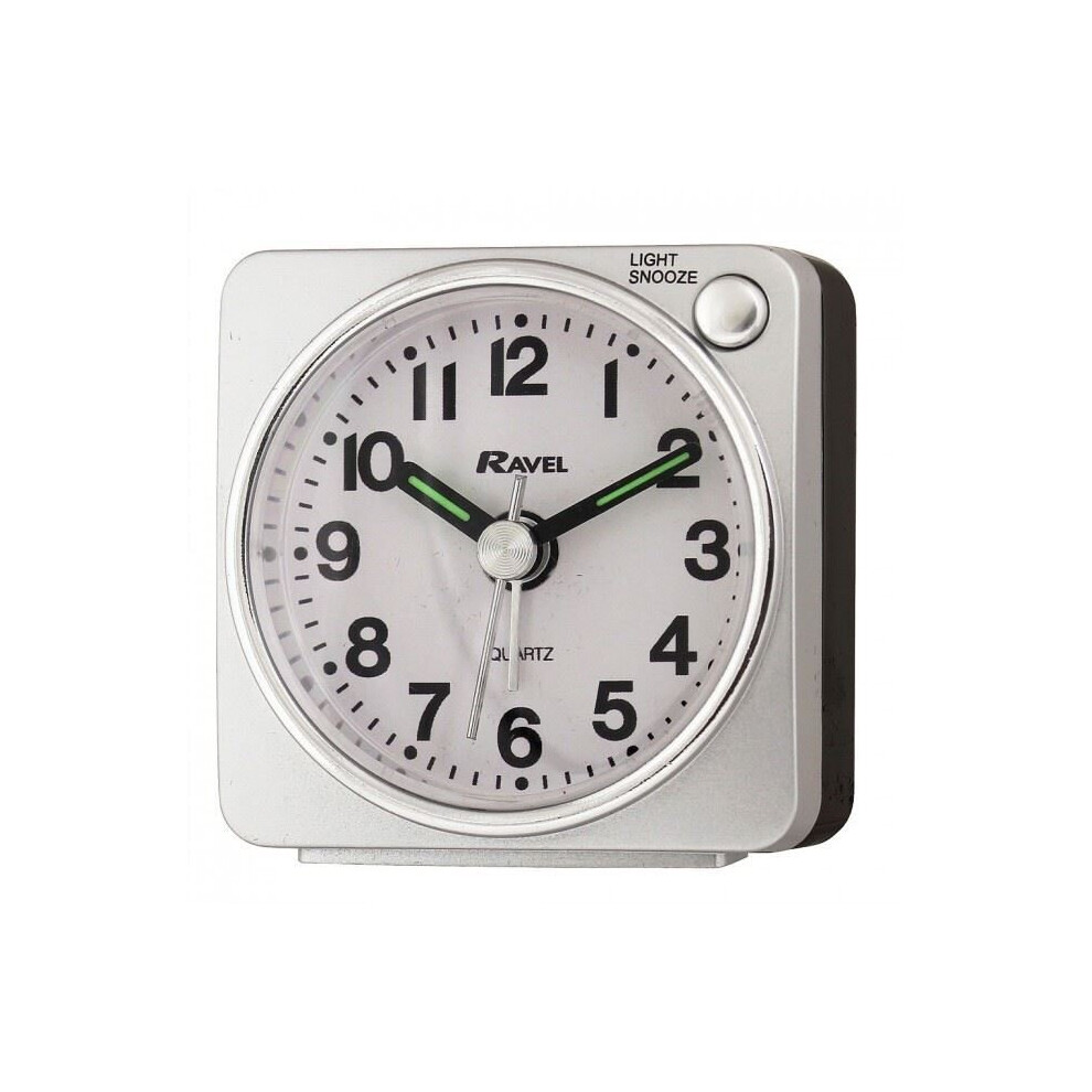 RC018.1 RAVEL MINI ALARM CLOCK SILVER