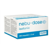 Nebu-Dose Isotonic, roztwór sol fizjologiczna 100 ampułek po 5 ml NaCL gilbert