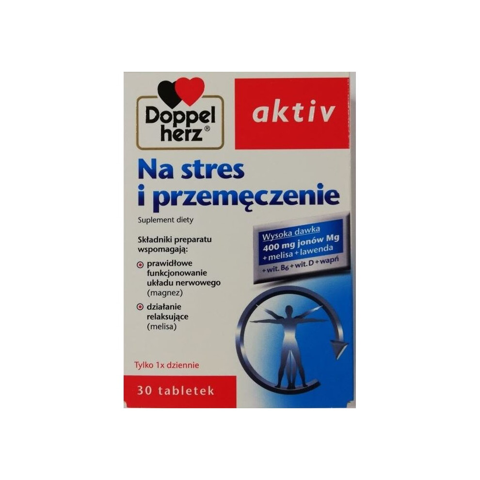 Doppel herz aktiv Na stres i przem?czenie 30 tab for stress melissa magnez wapn