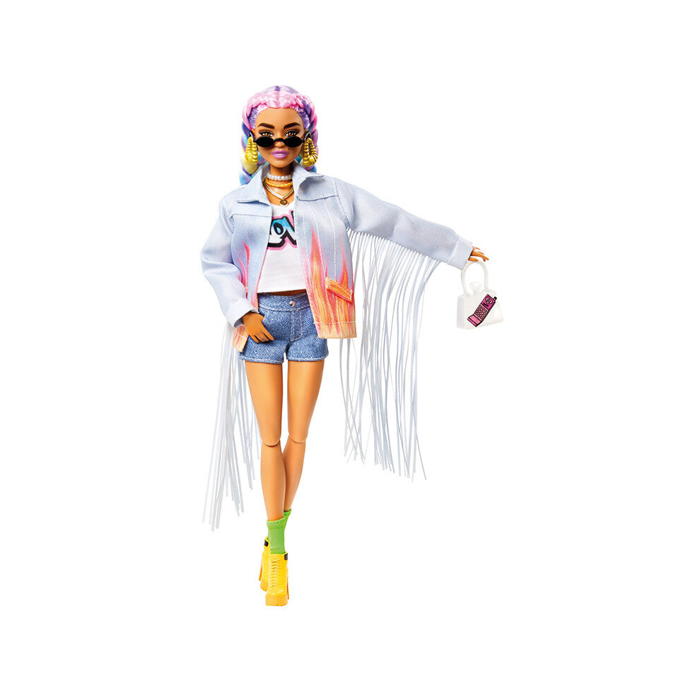 Barbie Fashionista EXTRA Doll Rainbow Braids