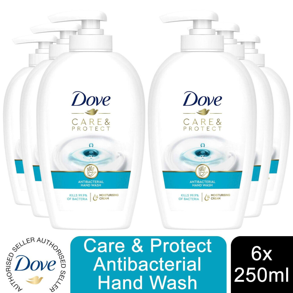 6x of 250ml Dove Care & Protect  Hand Wash