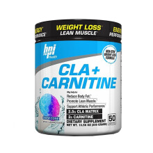 (Rainbow Sherbet) BPI Sports CLA+Carnitine 50 Servings