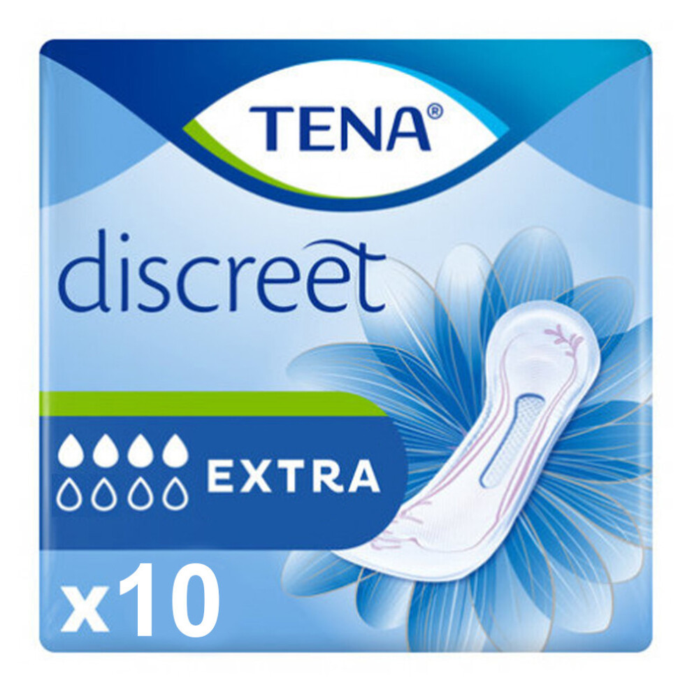 TENA Discreet Extra (590ml) 10 Pack Incontinence Protection