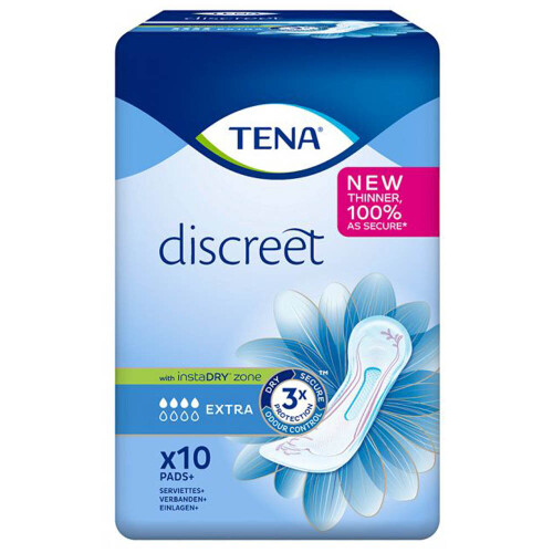 Tena TENA Discreet Extra (590ml) 10-pack inkontinensskydd 2