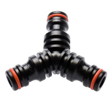 Claber Triple Male Quick-Click Three-Way Connector
