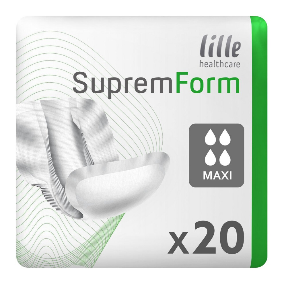 Lille Healthcare Suprem Form Maxi (2920Ml) 20 Pack Incontinence Protection