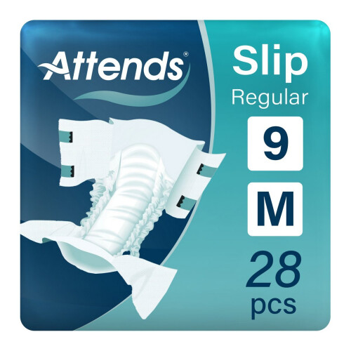 Attends Attends Slip Regular 9 Medium (2100ml) 28 Pack Incontinence Protection